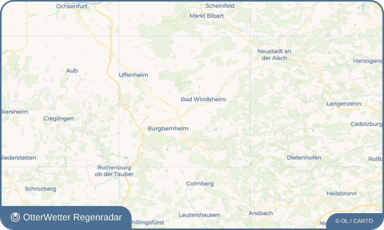 OtterWetter Regenradar-Widget Urfersheim