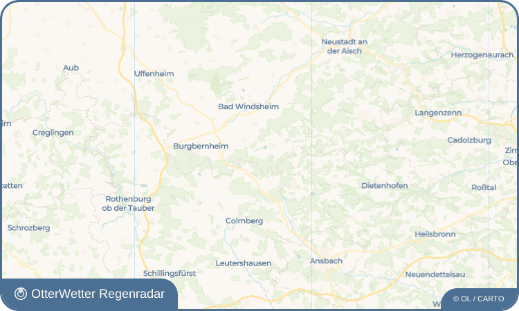 OtterWetter Regenradar-Widget Urphertshofen
