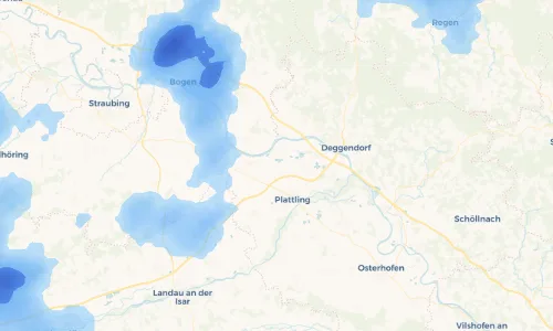 Regenradar Vorschaubild - Aktuelle Niederschläge in Uttenkofen und Umgebung