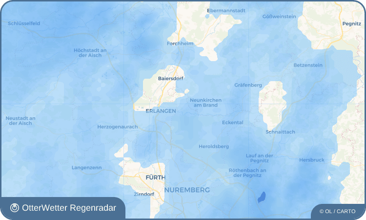 Widget-Vorschau für Uttenreuth Wetter-Widget-Vorschau mit Vorhersagedaten für Uttenreuth