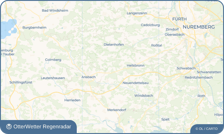 OtterWetter Regenradar-Widget Vestenberg
