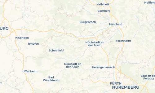 Regenradar Vorschaubild - Aktuelle Niederschläge in Vestenbergsgreuth und Umgebung