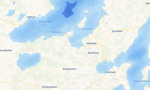 Regenradar Vorschaubild - Aktuelle Niederschläge in Viereth und Umgebung