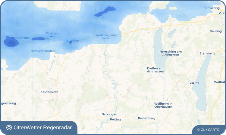 OtterWetter Regenradar-Widget Vilgertshofen