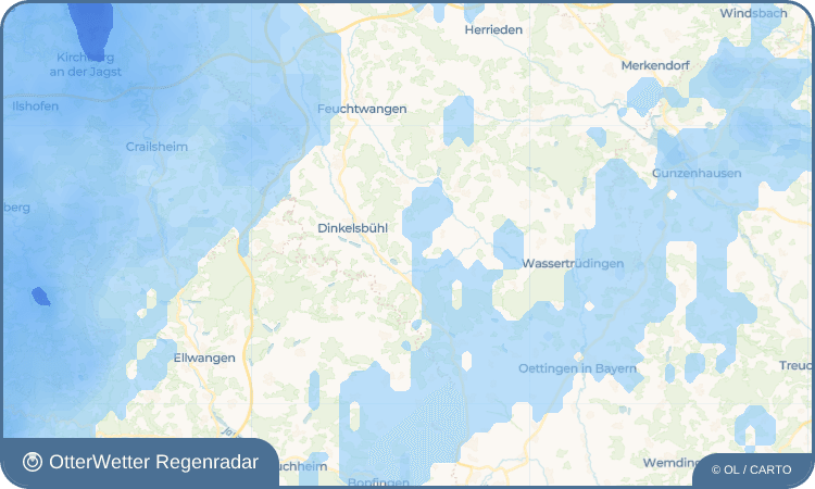 OtterWetter Regenradar-Widget Villersbronn