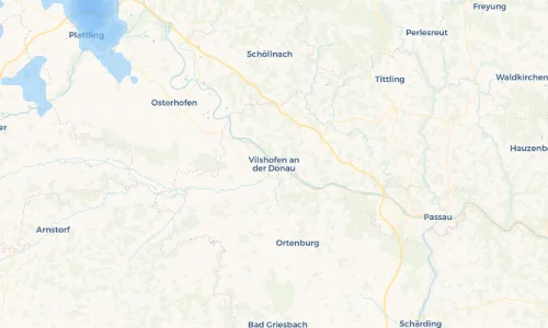 Regenradar Vorschaubild - Aktuelle Niederschläge in Vilshofen an der Donau und Umgebung