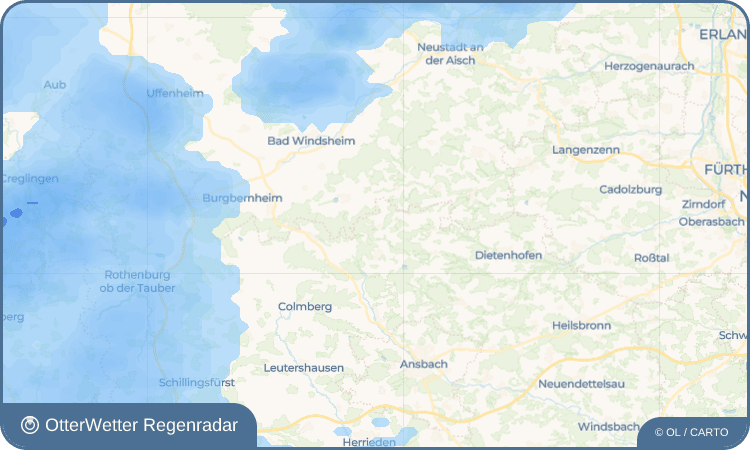 OtterWetter Regenradar-Widget Virnsberg