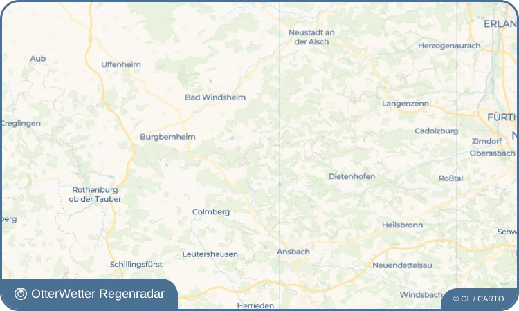 Wetter-Widget-Vorschau mit Vorhersagedaten für Virnsberg
