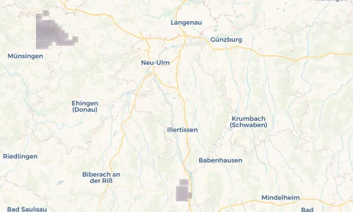 Regenradar Vorschaubild - Aktuelle Niederschläge in Vöhringen und Umgebung