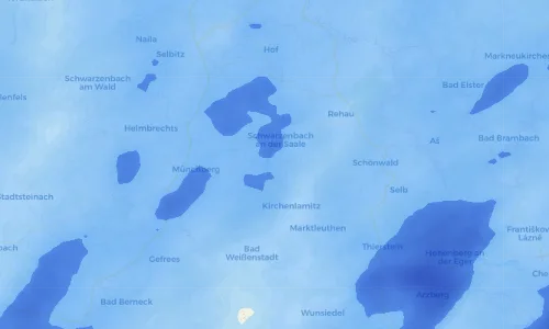 Regenradar Vorschaubild - Aktuelle Niederschläge in Völkenreuth und Umgebung