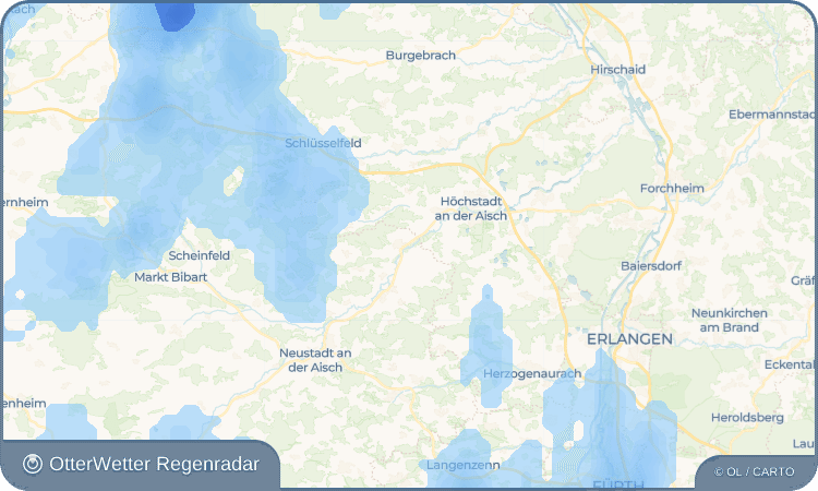 Widget-Vorschau für Voggendorf Wetter-Widget-Vorschau mit Vorhersagedaten für Voggendorf