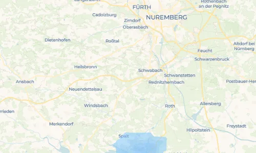 Regenradar Vorschaubild - Aktuelle Niederschläge in Volkersgau und Umgebung