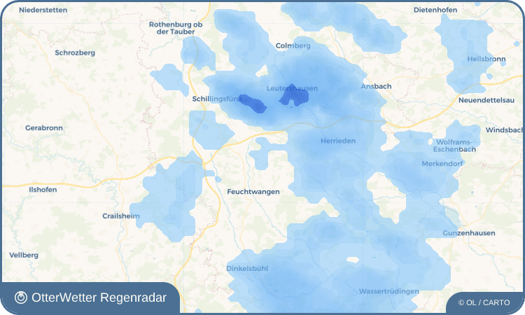 Wetter-Widget-Vorschau mit Vorhersagedaten für Vorderbreitenthann