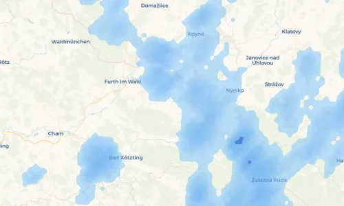 Regenradar Vorschaubild - Aktuelle Niederschläge in Vorderbuchberg und Umgebung