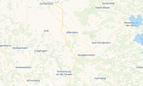 Regenradar Vorschaubild - Aktuelle Niederschläge in Vorderpfeinach und Umgebung