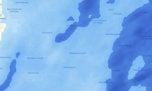 Regenradar Vorschaubild - Aktuelle Niederschläge in Vorderreuth und Umgebung