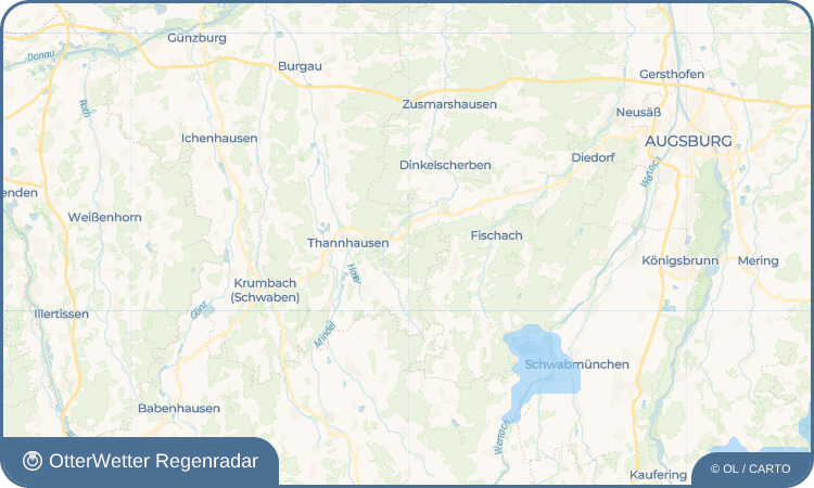 OtterWetter Regenradar-Widget Vorderschellenbach