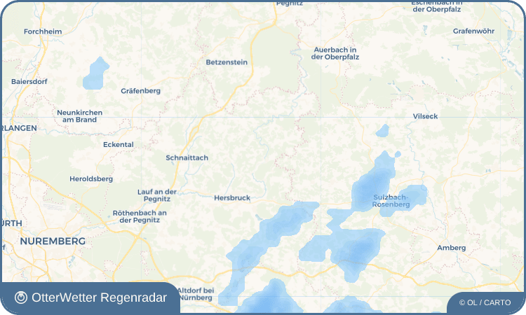 OtterWetter Regenradar-Widget Vorra