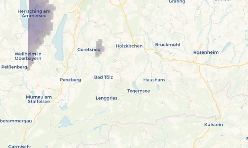Regenradar Vorschaubild - Aktuelle Niederschläge in Waakirchen und Umgebung