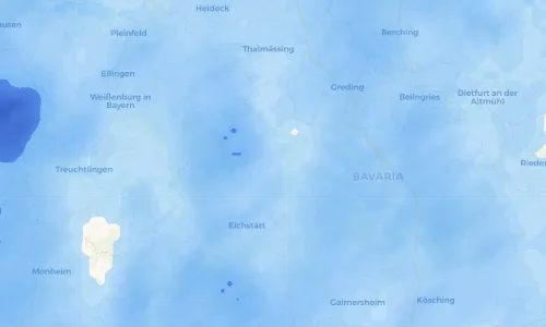 Regenradar Vorschaubild - Aktuelle Niederschläge in Wachenzell und Umgebung