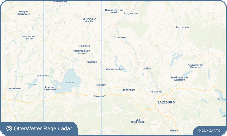 Widget-Vorschau für Waging am See Wetter-Widget-Vorschau mit Vorhersagedaten für Waging am See