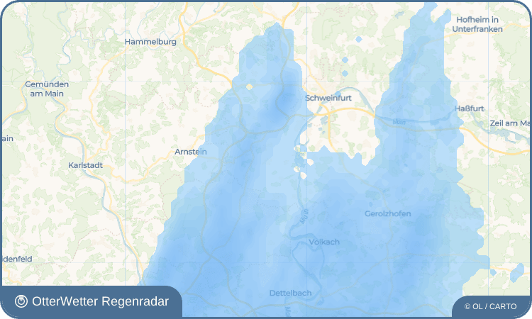 OtterWetter Regenradar-Widget Waigolshausen
