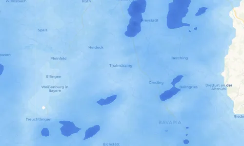 Regenradar Vorschaubild - Aktuelle Niederschläge in Waizenhofen und Umgebung