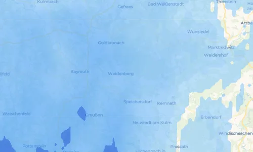 Regenradar Vorschaubild - Aktuelle Niederschläge in Waizenreuth und Umgebung