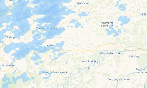 Regenradar-Vorschau: aktuelle Niederschläge in Walkersaich und Umgebung