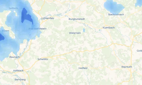 Regenradar Vorschaubild - Aktuelle Niederschläge in Wallersberg und Umgebung
