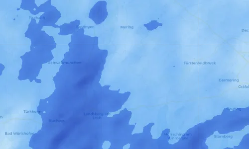 Regenradar Vorschaubild - Aktuelle Niederschläge in Walleshausen und Umgebung