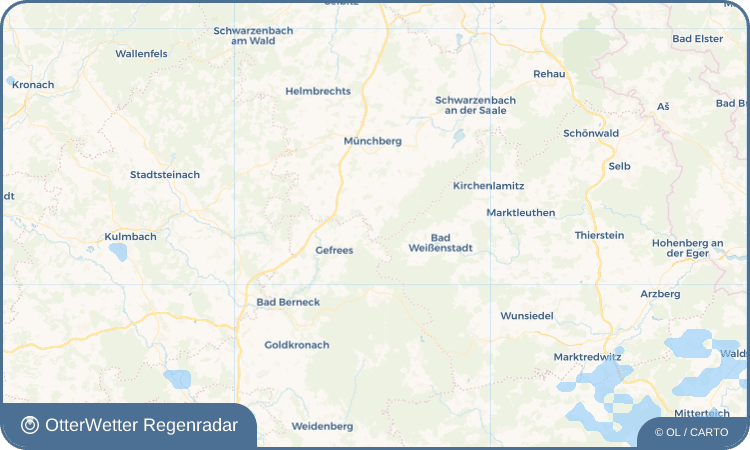 OtterWetter Regenradar-Widget Walpenreuth