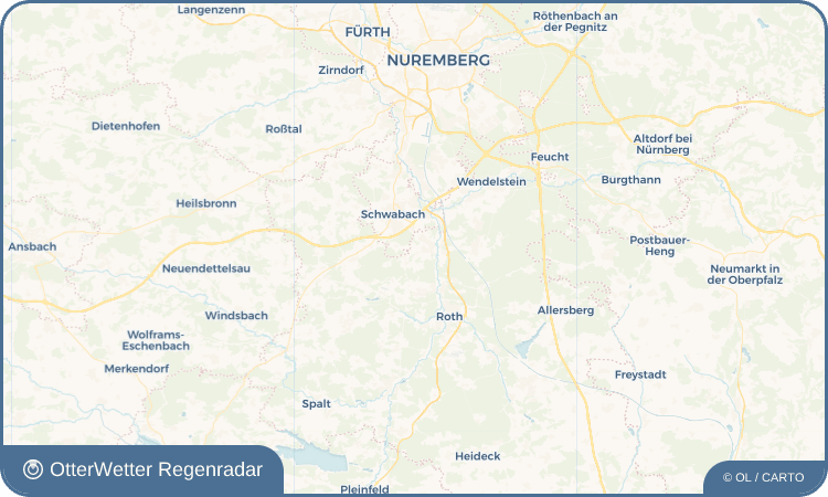 OtterWetter Regenradar-Widget Walpersdorf