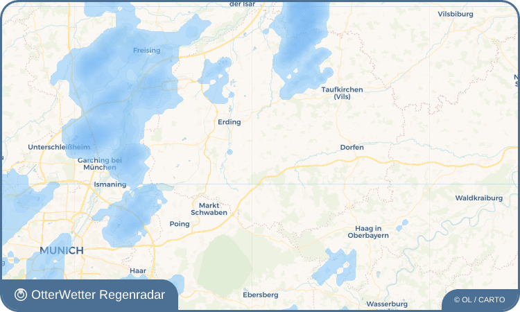 Wetter-Widget-Vorschau mit Vorhersagedaten für Walpertskirchen