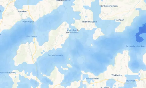 Regenradar Vorschaubild - Aktuelle Niederschläge in Waltenhausen und Umgebung