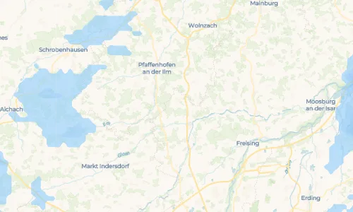 Regenradar-Vorschau: aktuelle Niederschläge in Walterskirchen und Umgebung