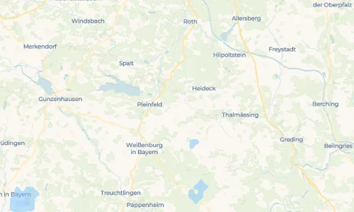 Regenradar Walting: aktuelle Niederschläge in Walting und Umgebung, Stand 22. Oktober 2026 um 3:15 Uhr