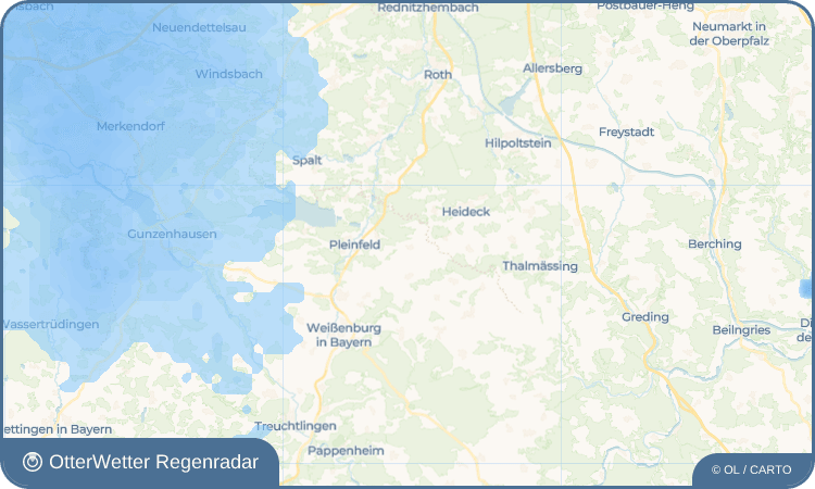 OtterWetter Regenradar-Widget Walting
