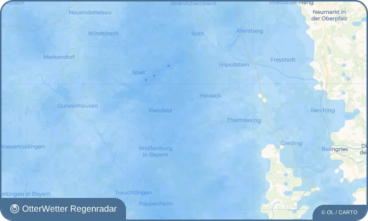 Widget-Vorschau für Walting Wetter-Widget-Vorschau mit Vorhersagedaten für Walting