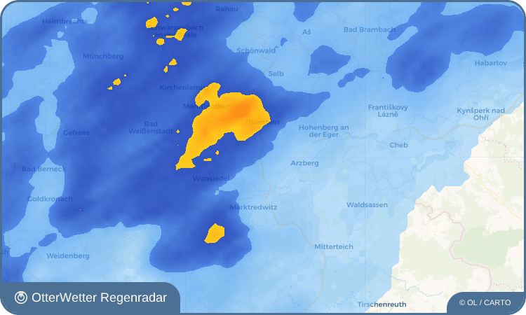 Wetter-Widget-Vorschau mit Vorhersagedaten für Wampen
