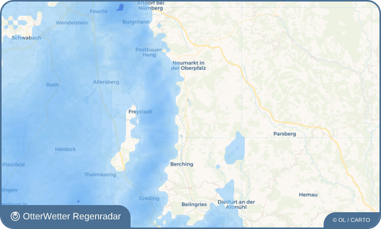 OtterWetter Regenradar-Widget Wangen