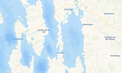 Regenradar Vorschaubild - Aktuelle Niederschläge in Wannersdorf und Umgebung