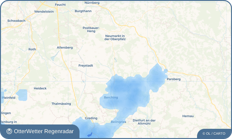OtterWetter Regenradar-Widget Wappersdorf
