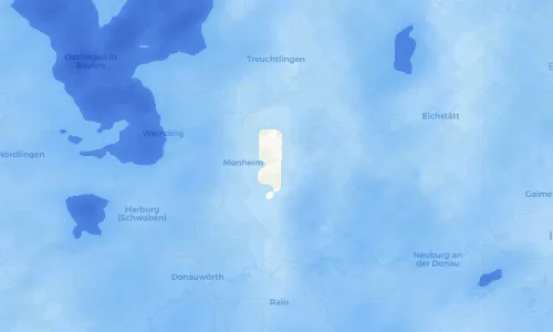 Regenradar Vorschaubild - Aktuelle Niederschläge in Warching und Umgebung