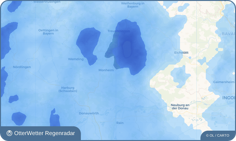 Widget-Vorschau für Warching Wetter-Widget-Vorschau mit Vorhersagedaten für Warching