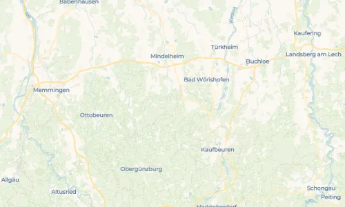 Regenradar Warmisried: aktuelle Niederschläge in Warmisried und Umgebung, Stand 31. Oktober 2026 um 13:00 Uhr