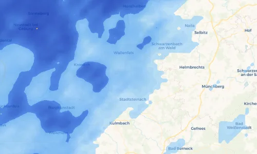 Regenradar Vorschaubild - Aktuelle Niederschläge in Wartenfels und Umgebung