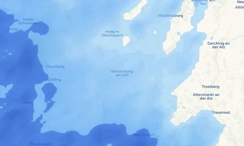 Regenradar Vorschaubild - Aktuelle Niederschläge in Wasserburg am Inn und Umgebung