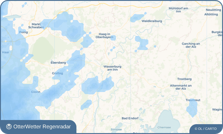 OtterWetter Regenradar-Widget Wasserburg am Inn