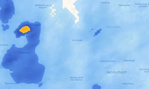 Regenradar Vorschaubild - Aktuelle Niederschläge in Wasserzell und Umgebung